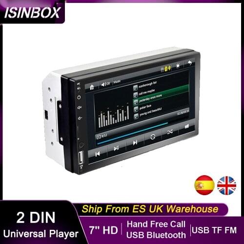 2 Din Car Radio 7" HD Car Touch Screen Multimedia Player 2din MP5 Car Stereo Player USB TF RCA FM Radio Support Reverse Image