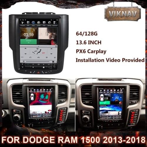 128G Android 9.0 IPS HD screen Car radio Stereo receiver for Dodge RAM 1500 2013-2018 car GPS Navigation Multimedia Player DVD