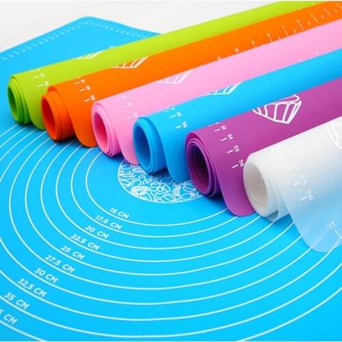 Oversized Silicone Non-stick Kneading Dough Making Pastry Non-slip Mat With Scale Silicone Chopping Board Kitchen Tool
