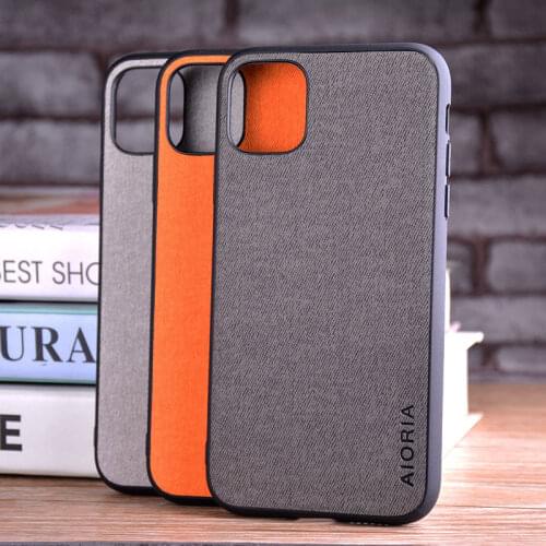 Case for iphone 11 12 13 pro max mini coque Luxury textile Leather skin soft hard phone cover for iphone 12 case funda capa