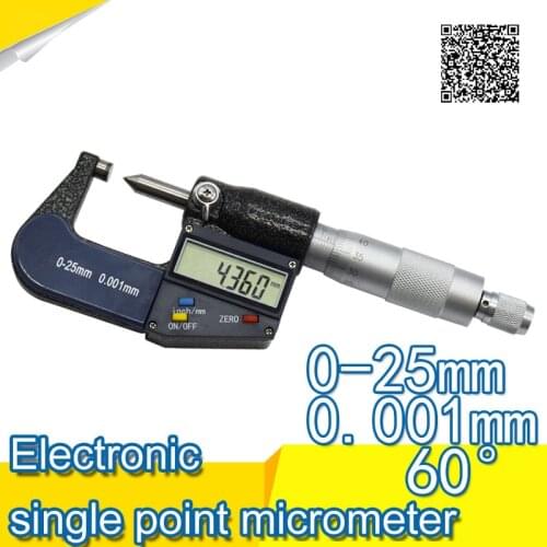 Digital Micrometer for external measurements 0-25 mm / 0.001mm micrometer electronic acute and flattened head diametrical