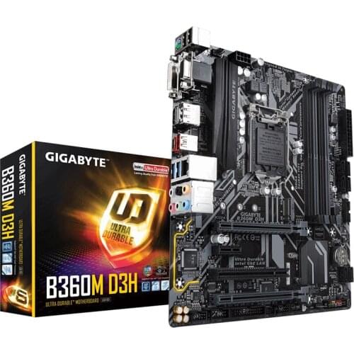 For Gigabyte GA-B360M D2V NEW original Desktop B360 Motherboard B360M D2V Socket LGA1151 DDR4 USB3.0 SATA3