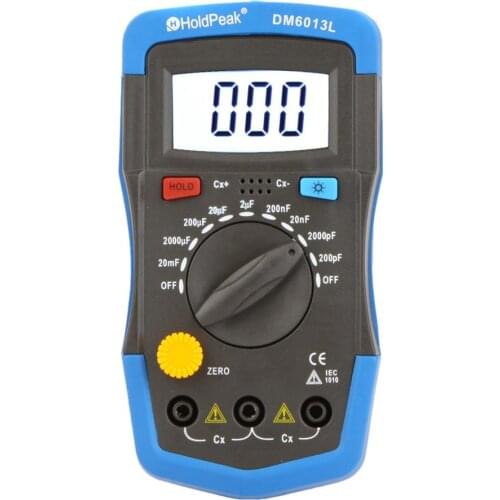 DM6013L Portable Handheld Electronics Capacitance Digital Meter Capacitance Tester Diagnostic Tool With LCD Backlight Display