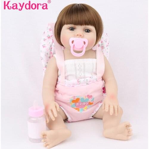 Toys for Children NPKDOLL Reborn Baby lol Doll 16 inch Full Vinyl Lifelike Realistic Silicone Infant Lovely Lucy KAYDORA