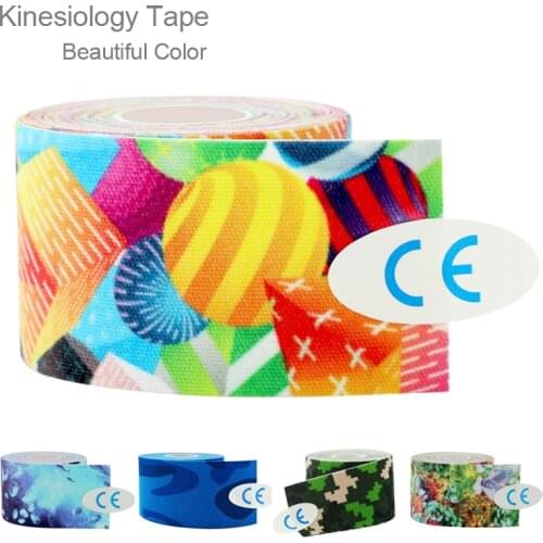 Camouflage Elastic Bandage Tape Muscle Medical Sport Fitness Tape Precut Waterproof Athletic Kinesiology Sport Band Knee 5Cm 5M