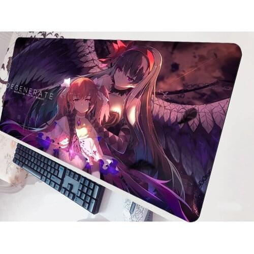 Homura Akemi Mouse Pad Mass Pattern Computer Mat 900x400x2mm Gaming Mousepad Large Cute Padmouse Keyboard Games Pc Gamer Desk