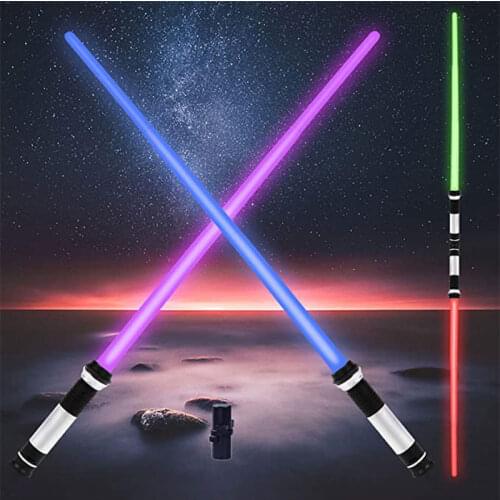 Laser Sword Lightsaber Cosplay Prop Saber Light up LED Sound Children Outdoors Luminous Telescopic Light saber Toys Boy Gifts