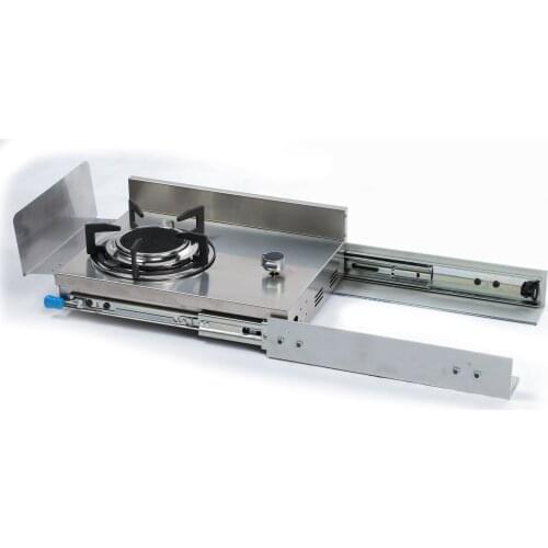 Boat Caravan RV Camper Stainless Steel Mini 1 Burner Pull Type Gas Stove 440*345*150mm GR-C002