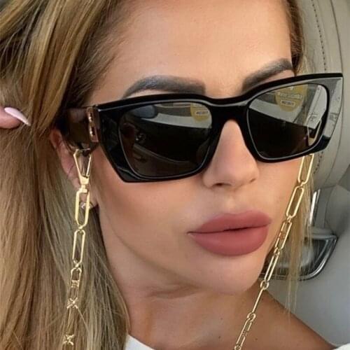 Fashion Vintage Square Sunglasses Women Men Luxury Classic Brand Designer Popular Travel Big Frame Sun Glasses Sexy Female UV400