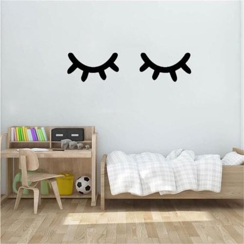 YOYOYU Sleepy Eyes Wall Decal Vinyl Wall Sticker Mural For Baby Boys And Girls Room Nursery Home Art Decor QQ260