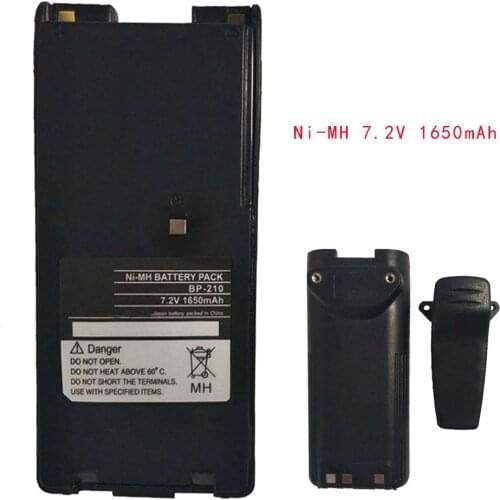 Ni-MH 7.2V 1650mAh Battery for ICOM Radio IC-F11 F11S F4GS BP-210N