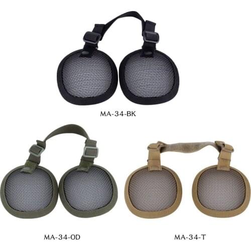 New Outdoor Tactical Helmet Adaption Steel Mesh Ear Protection Tactical Outdoor Field Equipment