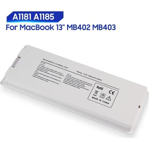 Original Replacement Battery For MacBook 13" MB403 MB402 MB881LL/A MA566FE/A A1181 A1185 Genuine Battery 5600mAh