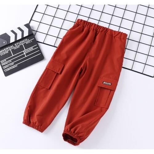 Autumn Kids Boy Trousers Pants For Girls Sweatpants Cotton Long Trousers Elastic Waist Casual Pants Childrens Clothing Joggers