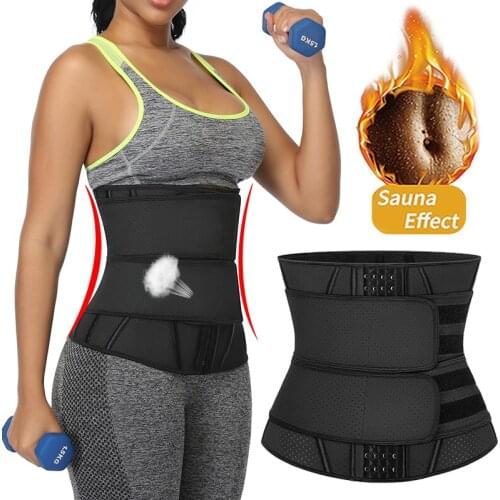 Waist Trainer Tummy Black Latex Slimming Belt Weight Loss Girdle Shapewear Belly Shapers Modeling Belt Body Shaper Corset Women