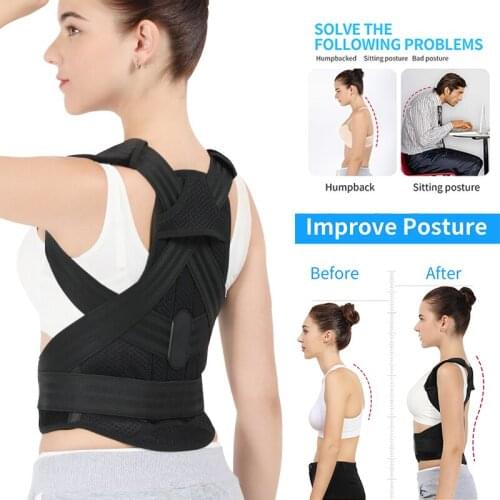 Adjustable Posture Corrector for Men Women Back Posture Brace Clavicle Support Belt Slouching Hunching Back Shoulder Posture