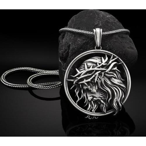 Religion Christianity Good Friday Catholic Hip Hop Mens Womens Pure Tin Plating Pendant Necklace Chain Pendants Necklaces