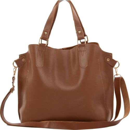 FashionDesign Luxury Ladies Bucket PU Shoulder Bag Single Shoulder Large Capacity Messenger Broadband Female Super Handbag