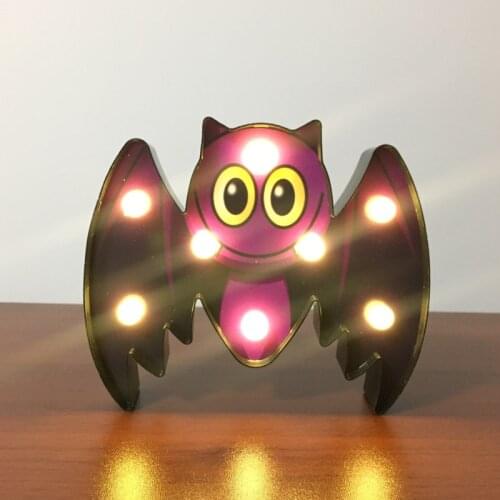 LED Halloween Gift Modeling Light Skull Ghost Festival Decoration Light Pumpkin Bat Night Wall Light for Home Ghost Lantern