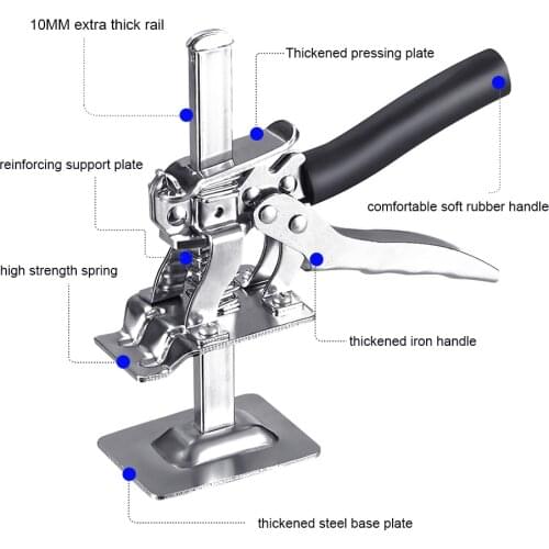 Labor-saving Arm Professional-Grade Constructed Stainless Steel Tile Height Precision Locator Wall Leveling Lifting Tool