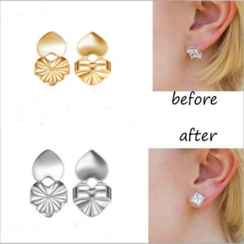 Earring Backs Support Butterfly Earring Lifts Fits all Post Earrings Silver Color Earrings Jewelry Accessories