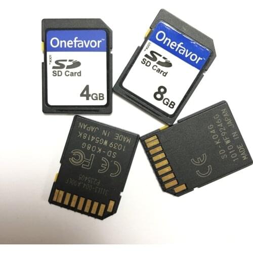 Factory price!!! 100pcs/lot Onefavor 4GB 8GB SD SDHC Card Secure Digital Standard SD Flash Memory Card With Free Card Case