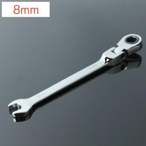 1pcs 8mm Adjustable Key Ratchet Wrench Set Chrome Vanadium flexible Open End Wrenches Repair Tools To Bike Torque Wrench Spanner