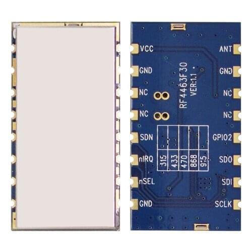 10sets/lot 3km 1W Si4463 fsk 433MHz wireless transceiver module rf transmitter and receiver module RF4463F30