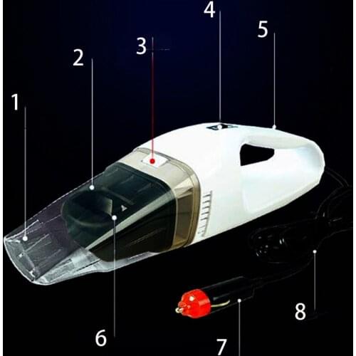 12V / 120W mini portable car vacuum cleaner wet and dry super suction handheld car cleaner