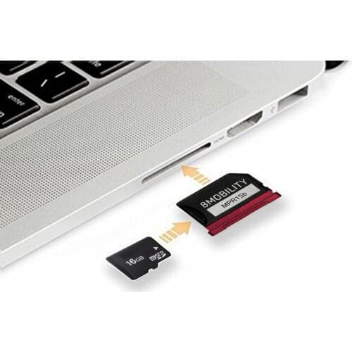 8Mobility Islice Aluminum Memory card Reader Adapter For MacBook Retina 15" A1398 (Year Late 2013~ Mid 2015) RED