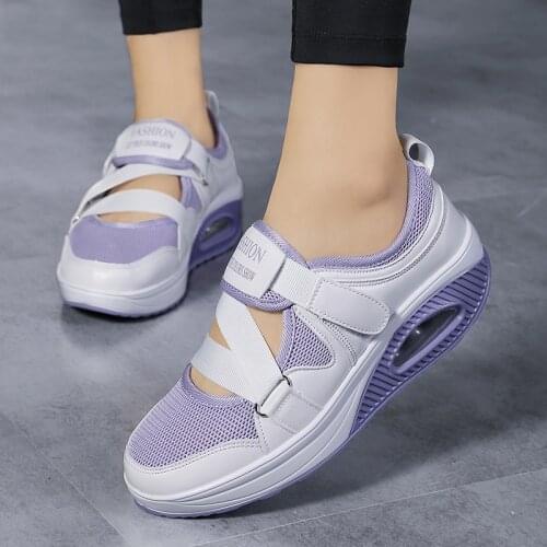 Cushioning Women Walking Sneakers Breathable Running Shoes Lady Dancing Tennis 2021 Girl Shoes Autumn Outdoor Jogging Footwear42