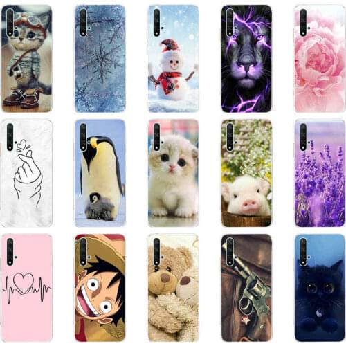 For Huawei Nova 5T 6.26''inch Case Soft TPU Back Silicon Phone Cover For Nova5T 5 T YAL-L21 Fundas Coque Bumper