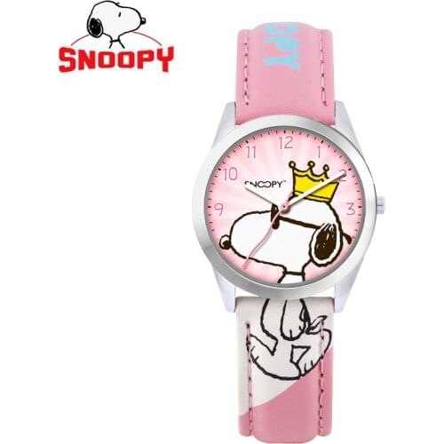 Snoopy kids watch cute women ladies watches pretty crown snoopy creative watches men watch Quartz Wristwatches Water Resistant