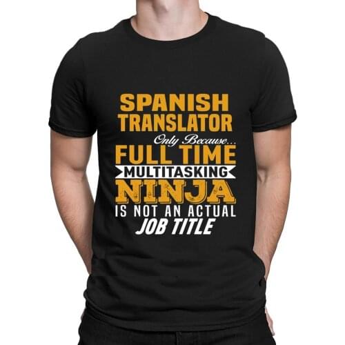 Spanish Translator T Shirt Streetwear Hiphop Sunlight Knitted T Shirt For Men Outfit Hot Sale