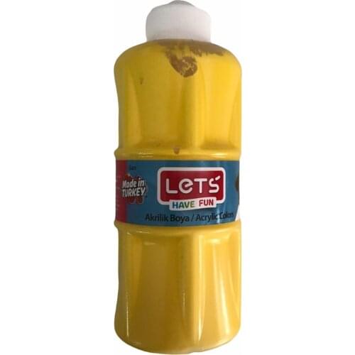 Lets Acrylic Paint Yellow 250 Ml