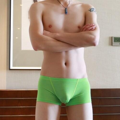 Mens Underwear Wholesale Simple Design Sexy U Convex Bag Aliexpress Hot Sell Boxers