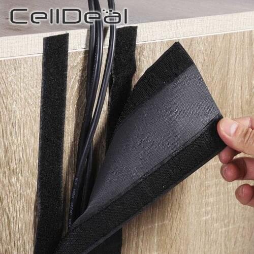 Soft Office Desk Wire Cable Cover Adjustable Carpet Floor Cable Protector Cable Management Strip Wire Cable Cover Organizer