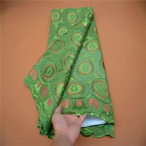 Nigerian African Dry Lace Fabric Embroiderey Swiss Voile Lace In Switzerland High Quality Garment Sewing Material CLP-713