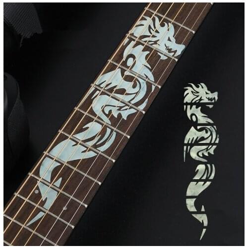 New 1PC 4 Styles Cross Inlay Decals Fretboard Sticker For Electric Acoustic Guitar Bass Ultra Thin Sticker Guitar Accessories