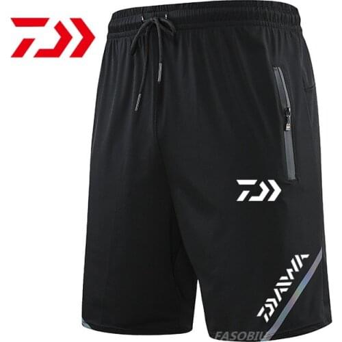 New Daiwa Summer Loose Fishing Shorts Man Outdoor Sports Camping Trekking Pants Quick Drying Breathable Waterproof Fishing Pants