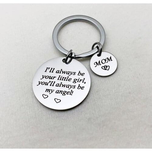 Oeinin Simple Keychain Man Side By Side Or Miles Apart Friends Key Holder Bags Unisex Letter Color Zinc Alloy Key Chain Pendant