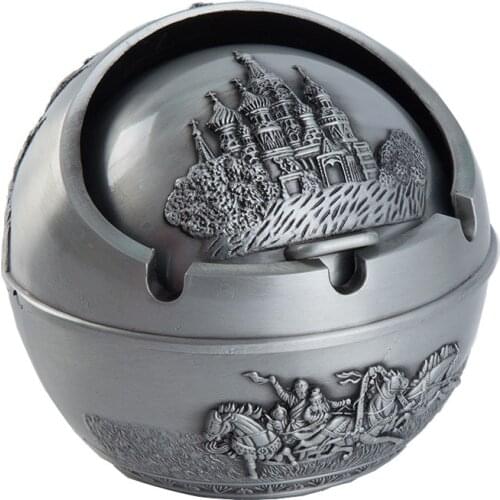 Russian Castle Ashtray Home Decoration Small Spherical Ashtray Home Decor