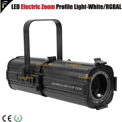 Professional Theater LED 400w RGBAL 5in1 Auto Zoom Profile Stage Lights Support RDM/DMX Control Electric Zoom Profile Light