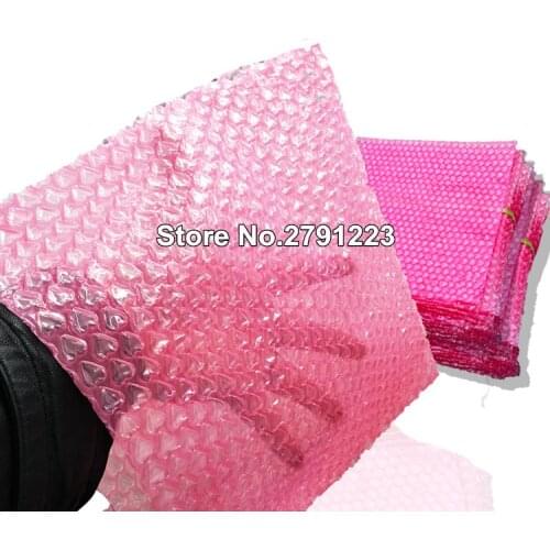 25Pcs New Heart-shaped Bubble Bags Inflatable Bag Foam Wrap For Packing Material Gift Decoration 30*30cm (11.8*11.8')