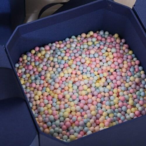 1Bag 100g Colorful Foam Balls for Wedding Party Decor 4-6mm Small Tiny Craft Bubble Filler Gift Box Filling Beads