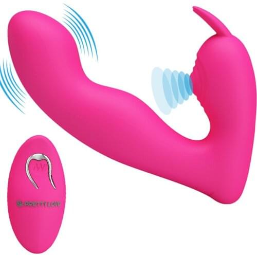 PRETTY LOVE Wearable Butterfly Vibrator G Spot Clitoral Stimulator Remote Control Pulse Wave Dildo Vibrator Sex Toys For Women