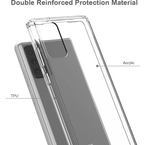 Ultra Thin Clear Shockproof Case For Samsung Galaxy S21 S20 FE S10 Plus Note 20 10Plus Ultra Soft Airbag Hard PC Back Cover