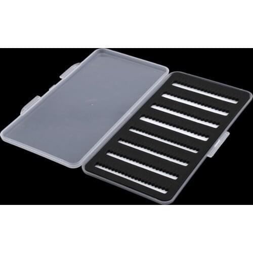 Waterproof Fly Fishing Box Super Slim Fly Box Slit Foam Clear Plastic Flies Lures Hooks Storage Fly Fishing Tackle Box