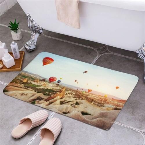 Hot Air Balloon Entrance Door Floor Mat Door Mat Non-Slip Foot Pad Home Welcome Carpet For Hallway Bath Kitchen Doormat