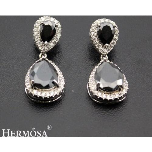 Multi Charm Pretty Emeraldd Amethystt Whitetopaz Women Stud Earrings 1 1/8 Inch Free Shipping